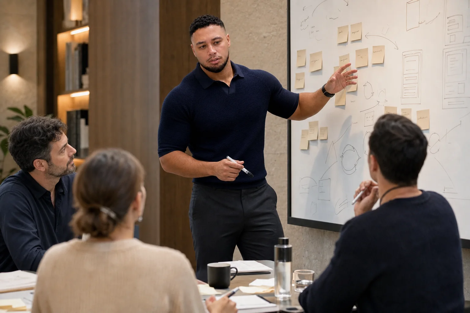 Troy Maclean facilitating a collaborative business workshop